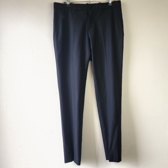 Balenciaga Black Button Fly Dress Pants - Picture 1 of 8